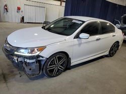 Honda Accord Sport salvage cars for sale: 2016 Honda Accord Sport