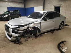 Salvage cars for sale at Chalfont, PA auction: 2018 Infiniti Q50 Luxe