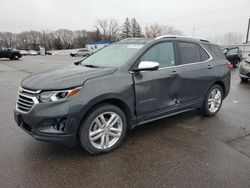 Salvage cars for sale from Copart Ham Lake, MN: 2018 Chevrolet Equinox Premier