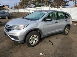 Salvage cars for sale at New Britain, CT auction: 2015 Honda CR-V LX