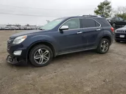 Vehiculos salvage en venta de Copart Lexington, KY: 2017 Chevrolet Equinox Premier