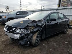 Salvage cars for sale at Chicago Heights, IL auction: 2015 Honda Civic EX