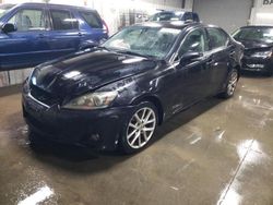 Salvage cars for sale from Copart Elgin, IL: 2012 Lexus IS 250