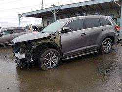 Toyota Highlander salvage cars for sale: 2017 Toyota Highlander SE