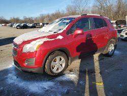 Salvage cars for sale from Copart Ellwood City, PA: 2015 Chevrolet Trax 1LT