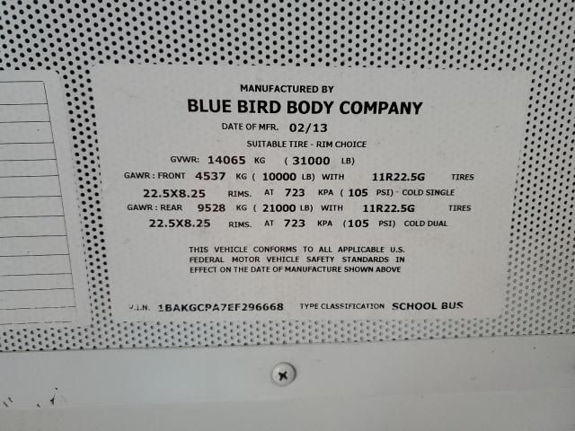 2014 Blue Bird School Bus / Transit Bus