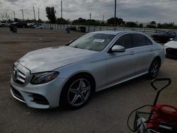 Salvage cars for sale from Copart Miami, FL: 2017 Mercedes-Benz E 300