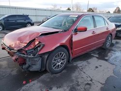 Salvage cars for sale from Copart Littleton, CO: 2007 Honda Accord EX