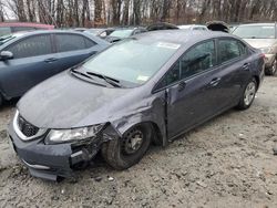 Honda salvage cars for sale: 2015 Honda Civic LX