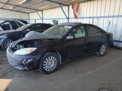 Toyota Camry salvage cars for sale: 2002 Toyota Camry LE