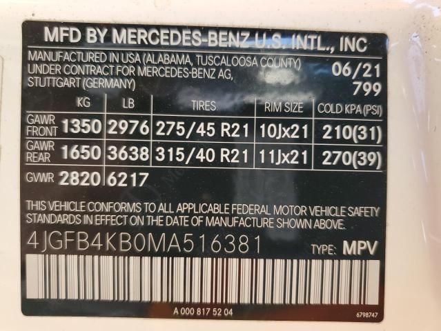 2021 Mercedes-Benz GLE 350 4matic