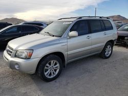 Toyota salvage cars for sale: 2006 Toyota Highlander Hybrid