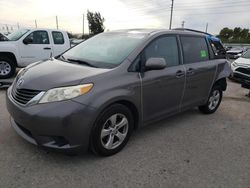 Salvage cars for sale at Miami, FL auction: 2013 Toyota Sienna LE