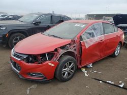 Chevrolet salvage cars for sale: 2017 Chevrolet Cruze LT