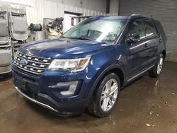 Salvage cars for sale at Elgin, IL auction: 2017 Ford Explorer XLT