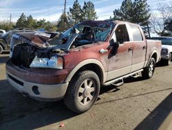 Salvage trucks for sale at Denver, CO auction: 2007 Ford F150 Supercrew