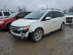 Salvage cars for sale at Lansing, MI auction: 2016 Honda Odyssey EXL