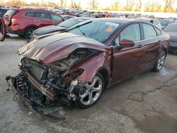 Salvage cars for sale at Bridgeton, MO auction: 2016 Ford Fusion S