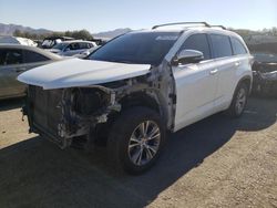 Toyota Highlander xle salvage cars for sale: 2015 Toyota Highlander XLE