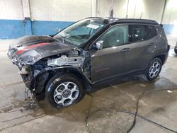 Salvage cars for sale at Woodhaven, MI auction: 2022 Jeep Compass Trailhawk