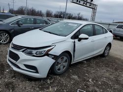 Salvage cars for sale from Copart Columbus, OH: 2018 Chevrolet Cruze LS