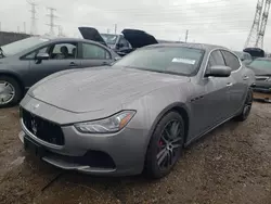 Salvage cars for sale from Copart Elgin, IL: 2015 Maserati Ghibli S