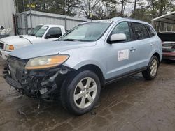 Salvage cars for sale at Austell, GA auction: 2008 Hyundai Santa FE SE