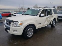 Ford Explorer salvage cars for sale: 2007 Ford Explorer Limited