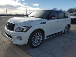 Salvage cars for sale at Oklahoma City, OK auction: 2015 Infiniti QX80