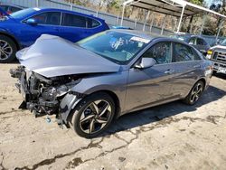Salvage cars for sale at Austell, GA auction: 2023 Hyundai Elantra Limited