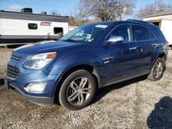 Salvage cars for sale at Chatham, VA auction: 2017 Chevrolet Equinox Premier