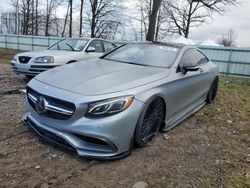 Salvage cars for sale at Central Square, NY auction: 2015 Mercedes-Benz S 63 AMG