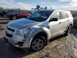 Salvage cars for sale at Cahokia Heights, IL auction: 2015 Chevrolet Equinox LS