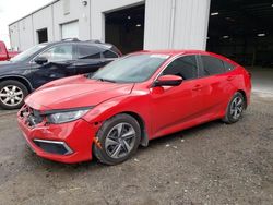 Salvage cars for sale at Jacksonville, FL auction: 2021 Honda Civic LX