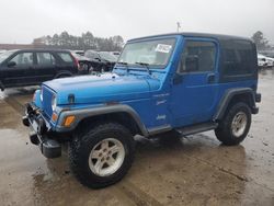 Salvage cars for sale from Copart Wheeling, IL: 2002 Jeep Wrangler / TJ Sport