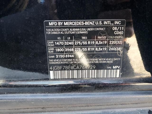 2012 Mercedes-Benz GL 450 4matic