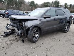 Salvage cars for sale at Mendon, MA auction: 2016 Ford Explorer Sport