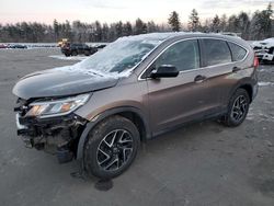 Salvage cars for sale from Copart Windham, ME: 2016 Honda CR-V SE