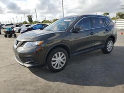 Salvage cars for sale from Copart Miami, FL: 2016 Nissan Rogue S