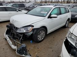 Salvage cars for sale at Bridgeton, MO auction: 2017 Volkswagen Golf Sportwagen S