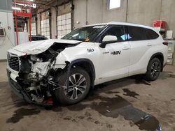 Toyota Highlander salvage cars for sale: 2021 Toyota Highlander Hybrid XLE