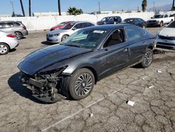 Salvage cars for sale at Van Nuys, CA auction: 2021 Hyundai Sonata Hybrid