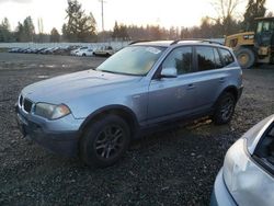 Salvage cars for sale from Copart Graham, WA: 2004 BMW X3 2.5I