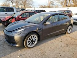 Salvage cars for sale at Bridgeton, MO auction: 2022 Tesla Model 3