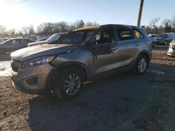 Salvage cars for sale at Chalfont, PA auction: 2017 KIA Sorento LX