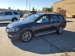 Volkswagen Golf salvage cars for sale: 2017 Volkswagen Golf Alltrack S