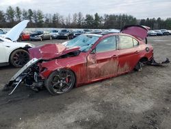 Salvage cars for sale at Finksburg, MD auction: 2017 Alfa Romeo Giulia TI Q4