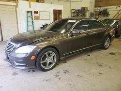 Salvage cars for sale from Copart Ham Lake, MN: 2013 Mercedes-Benz S 550 4matic