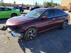 Salvage cars for sale at Gaston, SC auction: 2016 Honda Accord LX