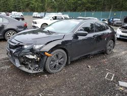 Salvage cars for sale from Copart Graham, WA: 2019 Honda Civic EX